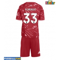 Liverpool Ronald Araujo #33 Heimtrikotsatz Kinder 2026-27 Kurzarm (+ Kurze Hosen)
